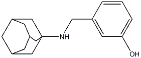 3-[(adamantan-1-ylamino)methyl]phenol Structure