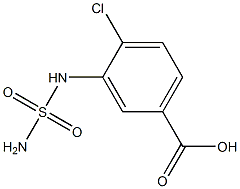 3-[(aminosulfonyl)amino]-4-chlorobenzoic acid Structure