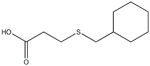 3-[(cyclohexylmethyl)thio]propanoic acid Structure