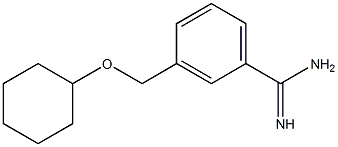 3-[(cyclohexyloxy)methyl]benzenecarboximidamide Struktur
