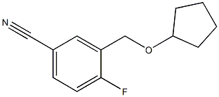 3-[(cyclopentyloxy)methyl]-4-fluorobenzonitrile Structure