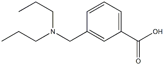 3-[(dipropylamino)methyl]benzoic acid Structure