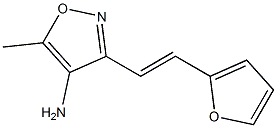 3-[(E)-2-(2-furyl)vinyl]-5-methylisoxazol-4-amine 结构式