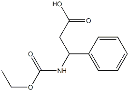 3-[(ethoxycarbonyl)amino]-3-phenylpropanoic acid Structure
