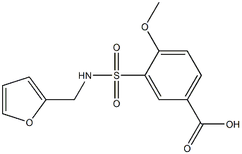 3-[(furan-2-ylmethyl)sulfamoyl]-4-methoxybenzoic acid Structure