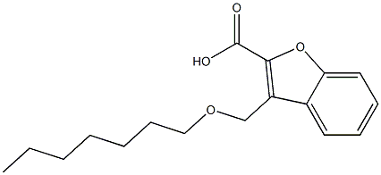 3-[(heptyloxy)methyl]-1-benzofuran-2-carboxylic acid Struktur