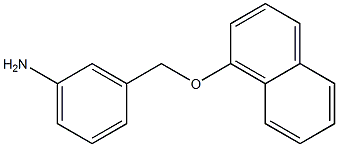 3-[(1-ナフチルオキシ)メチル]アニリン 化学構造式