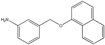 3-[(naphthalen-1-yloxy)methyl]aniline Structure