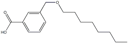 3-[(octyloxy)methyl]benzoic acid,,结构式