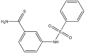 3-[(phenylsulfonyl)amino]benzenecarbothioamide Structure