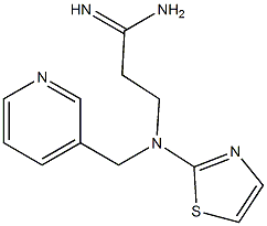 3-[(pyridin-3-ylmethyl)(1,3-thiazol-2-yl)amino]propanimidamide|