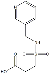 3-[(pyridin-3-ylmethyl)sulfamoyl]propanoic acid Structure