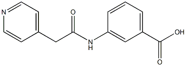 3-[(pyridin-4-ylacetyl)amino]benzoic acid Structure