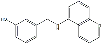 3-[(quinolin-5-ylamino)methyl]phenol|