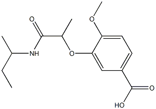 3-[1-(butan-2-ylcarbamoyl)ethoxy]-4-methoxybenzoic acid