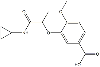  3-[1-(cyclopropylcarbamoyl)ethoxy]-4-methoxybenzoic acid