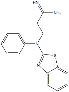 3-[1,3-benzothiazol-2-yl(phenyl)amino]propanimidamide
