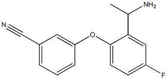 3-[2-(1-aminoethyl)-4-fluorophenoxy]benzonitrile Structure