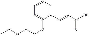 3-[2-(2-ethoxyethoxy)phenyl]prop-2-enoic acid Structure