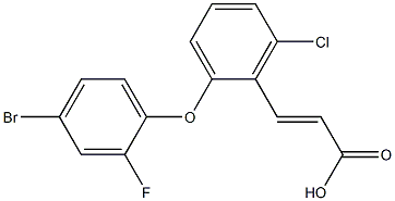  3-[2-(4-bromo-2-fluorophenoxy)-6-chlorophenyl]prop-2-enoic acid