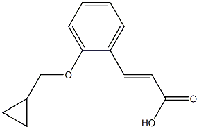 3-[2-(cyclopropylmethoxy)phenyl]prop-2-enoic acid|