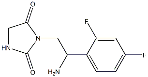 3-[2-amino-2-(2,4-difluorophenyl)ethyl]imidazolidine-2,4-dione Structure