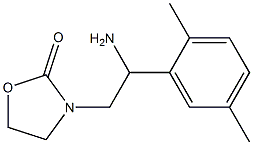 3-[2-amino-2-(2,5-dimethylphenyl)ethyl]-1,3-oxazolidin-2-one