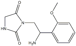 3-[2-amino-2-(2-methoxyphenyl)ethyl]imidazolidine-2,4-dione Struktur