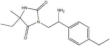  3-[2-amino-2-(4-ethylphenyl)ethyl]-5-ethyl-5-methylimidazolidine-2,4-dione