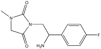  3-[2-amino-2-(4-fluorophenyl)ethyl]-1-methylimidazolidine-2,4-dione