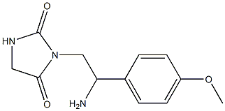  3-[2-amino-2-(4-methoxyphenyl)ethyl]imidazolidine-2,4-dione