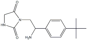 3-[2-amino-2-(4-tert-butylphenyl)ethyl]imidazolidine-2,4-dione Structure