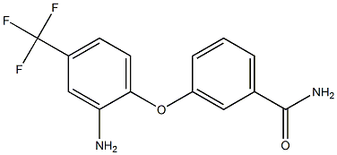 3-[2-amino-4-(trifluoromethyl)phenoxy]benzamide Structure