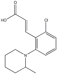  3-[2-chloro-6-(2-methylpiperidin-1-yl)phenyl]prop-2-enoic acid