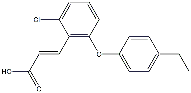 3-[2-chloro-6-(4-ethylphenoxy)phenyl]prop-2-enoic acid