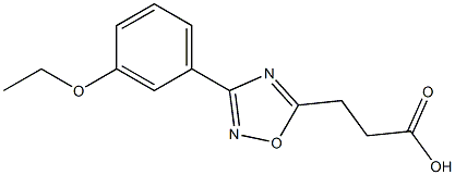 3-[3-(3-ethoxyphenyl)-1,2,4-oxadiazol-5-yl]propanoic acid Structure