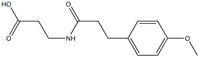 3-[3-(4-methoxyphenyl)propanamido]propanoic acid Structure