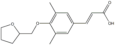 3-[3,5-dimethyl-4-(oxolan-2-ylmethoxy)phenyl]prop-2-enoic acid