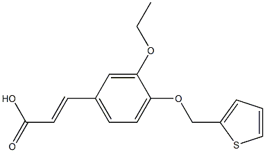  3-[3-ethoxy-4-(thiophen-2-ylmethoxy)phenyl]prop-2-enoic acid