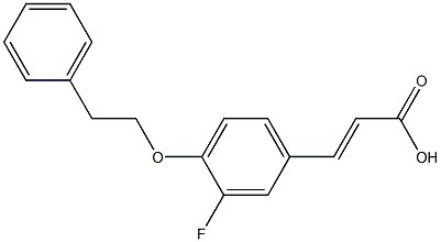 3-[3-fluoro-4-(2-phenylethoxy)phenyl]prop-2-enoic acid Structure