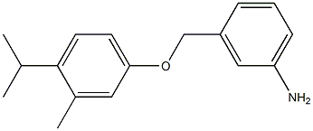 3-[3-methyl-4-(propan-2-yl)phenoxymethyl]aniline|