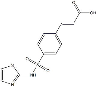 3-[4-(1,3-thiazol-2-ylsulfamoyl)phenyl]prop-2-enoic acid Structure