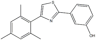 3-[4-(2,4,6-trimethylphenyl)-1,3-thiazol-2-yl]phenol|