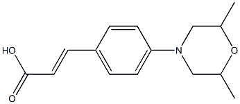 3-[4-(2,6-dimethylmorpholin-4-yl)phenyl]prop-2-enoic acid|