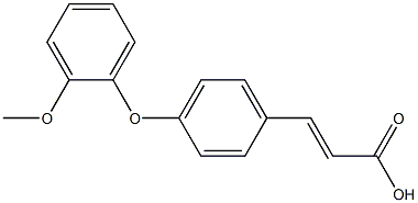 3-[4-(2-methoxyphenoxy)phenyl]prop-2-enoic acid Struktur