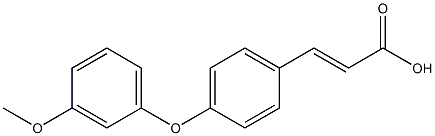 3-[4-(3-methoxyphenoxy)phenyl]prop-2-enoic acid Structure