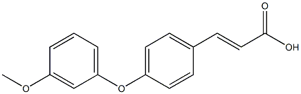 3-[4-(3-methoxyphenoxy)phenyl]prop-2-enoic acid,,结构式