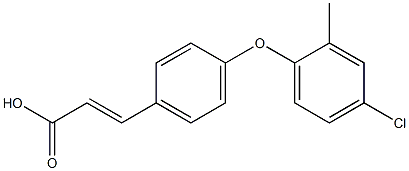3-[4-(4-chloro-2-methylphenoxy)phenyl]prop-2-enoic acid 结构式