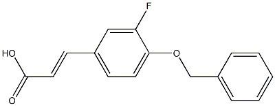 3-[4-(benzyloxy)-3-fluorophenyl]prop-2-enoic acid Structure