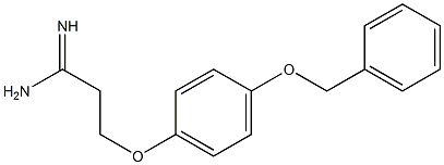 3-[4-(benzyloxy)phenoxy]propanimidamide Struktur